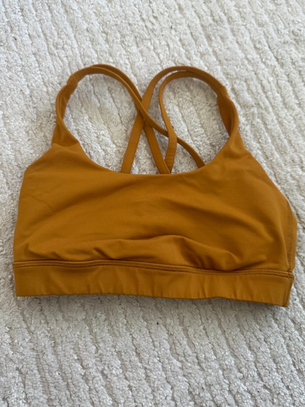 Lululemon Mustard Energy Bra Size 2